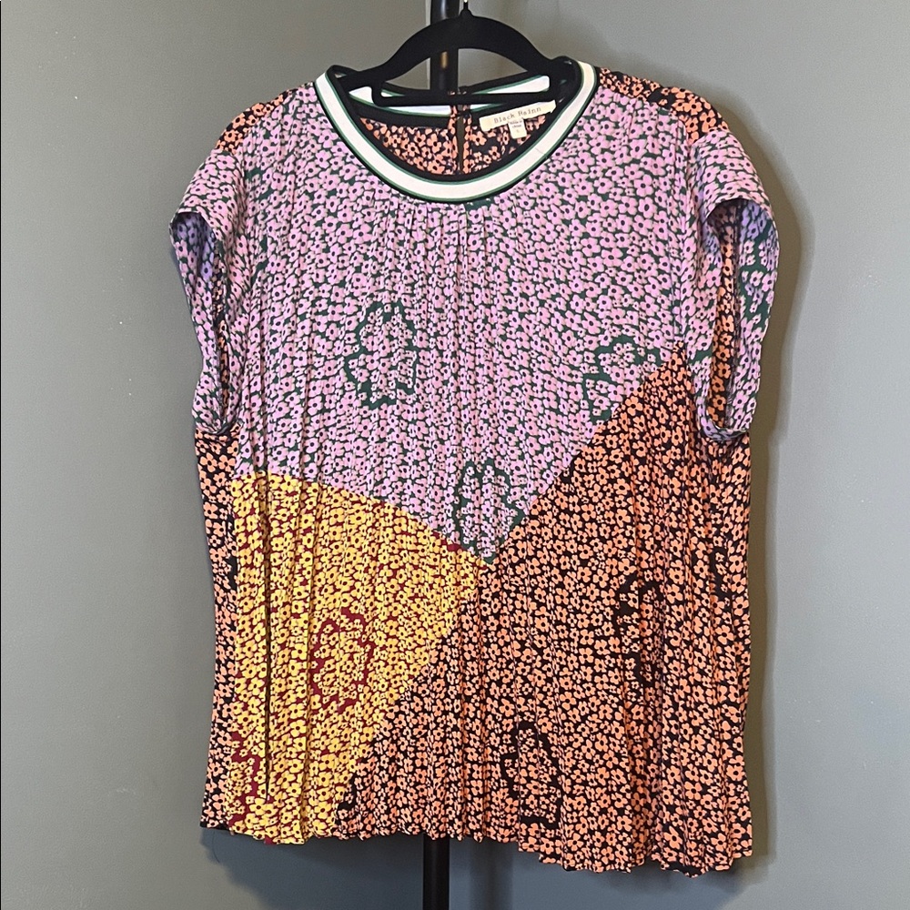 Black Rainn Multicolor Patterned Blouse - image 1